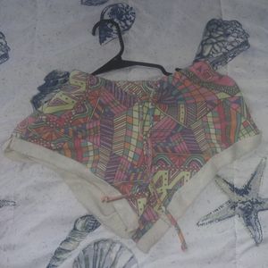 Wildfox Tribal Print Tropical Swim Shorts